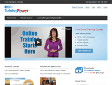 Tablet Screenshot of freetrainingpower.com